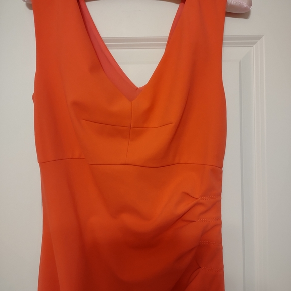 Gorgeous Coral Escada Form Fitting Sleeveless Dress EUC - Picture 3 of 11